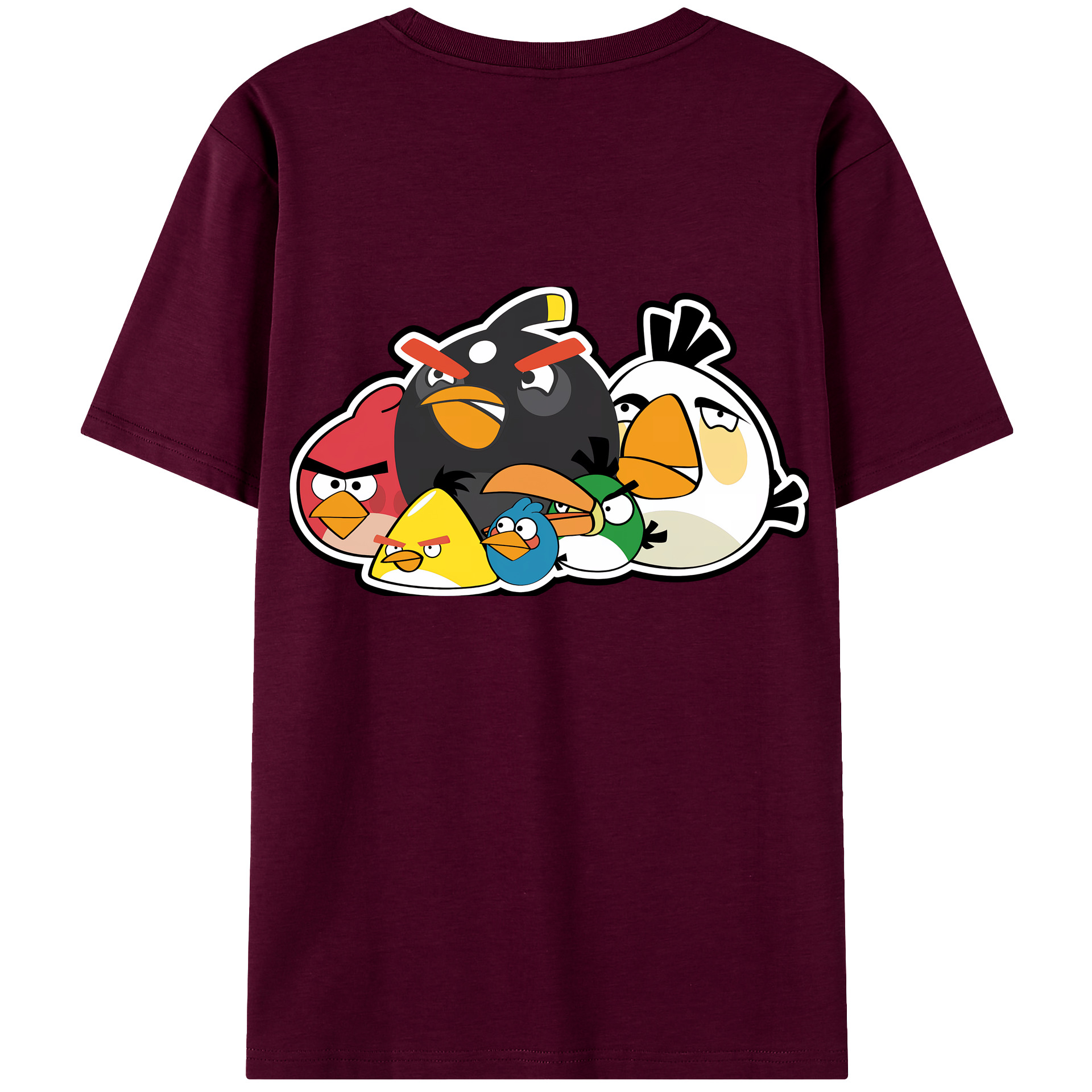 （画像用） Angry Birds アングリーバード レディース半袖Tシャツ(バックプリント)